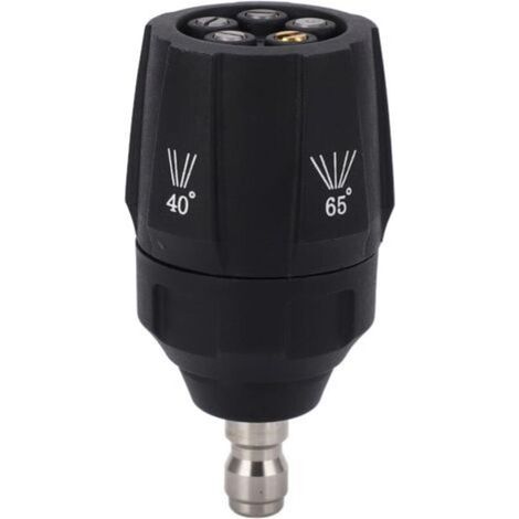 Buse de nettoyeur haute pression 5 en 1, tête de pulvérisation multi-rotative réglable à 360 degrés, raccord rapide 1/4\
