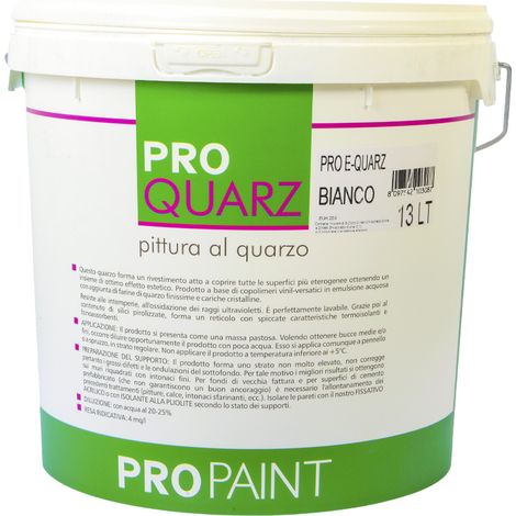 Pittura Lavabile al Quarzo Pro Quarz PROPAINT 13 Lt (1/3)