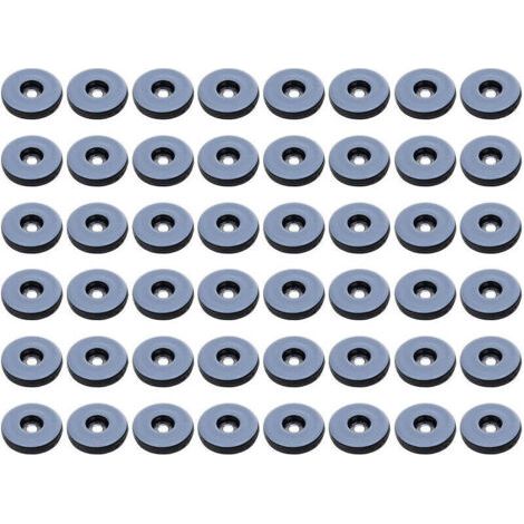 Patins Meubles,Lot de 48 patins de meubles ronds en téflon,Anti-vibration Patins Glisseurs pour Meubles - 19 mm,(Ronde) (1/4)