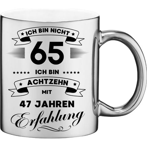 Tazza divertente, regalo per il 65° compleanno (1/2)