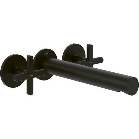VB Waschtischauslauf-Set Loop&Friends 12 60x60x225mm o. Ablaufgarn. Matt Black (1/3)