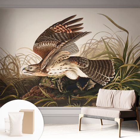 Newroom Tapete Dekorative Vliestapete mit Kleber Modern für Wohnzimmer Schlafzimmer  Geflügelte Schönheit 312x219 cm (1/5)