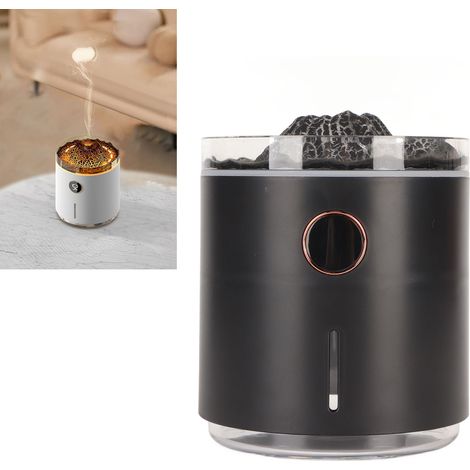 Schaumnebel-Diffusor, Vulkan-Aroma-Diffusor, ätherischer Öl-Duft-Diffusor für das Schlafzimmer, Quallenflammen-Luftbefeuchter, weiß. (1/5)