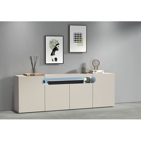 Buffet/bahut moderne 200 cm coloris cachemire Regina (1/5)