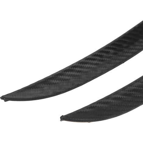 Enjoliveur universel automobile en deux parties, aspect fibre de carbone texturée, 33,5 cm / 13,2 pouces (1/5)
