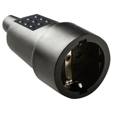 BASE TT 10A-250V CAUCHO NEGRO DUOLEC - EHLIS