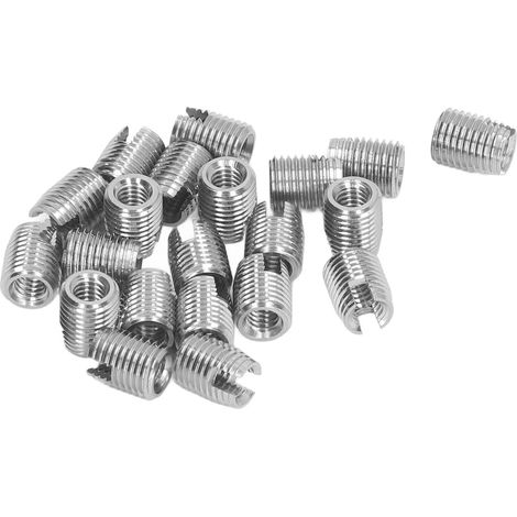 20 inserts taraudeuses M4x0.7 filetage mâle M6.5x0.75 filetage femelle 8mm de long - lot de 20 pièces (1/5)