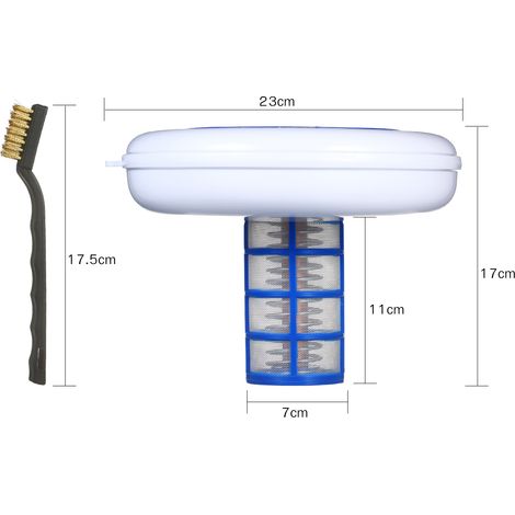 Ioniseur solaire portable pour piscine, ioniseur à ions cuivre et argent, élimine les polluants. (1/5)
