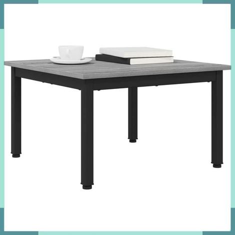 Table basse - 892557 - Gris Sonoma - Bois d'ingénierie - Carrée 60 x 60 x 36 cm (1/5)
