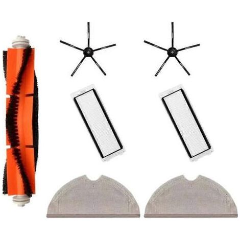 Accessoires pour aspirateur robot Roborock S6, S6 MaxV, S6 Pure, S5 Max, S50, S55, S5 E4 et E5 : brosse principale, filtre et serpillère de rechange. (1/5)
