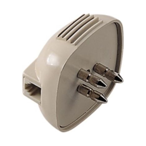 Spina Telefonica Tripolare Tipo Telecom con Presa Modulare Plug 6 x 4 C (1/3)