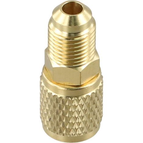 1 Adaptateur Laiton,Mâle 5/16 X F1/4 Sae,R32 R410A R22,Climatisation,Réparation (1/5)