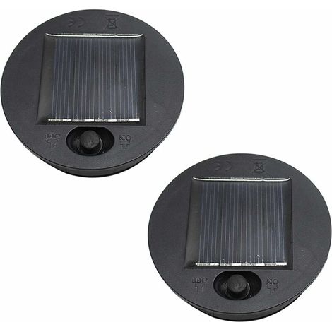 Lot de 2 lanternes solaires de remplacement pour lanternes suspendues extérieures, remplacement de la lumière solaire LED avec boîtier de batterie, facile à installer, professionnel (1/5)