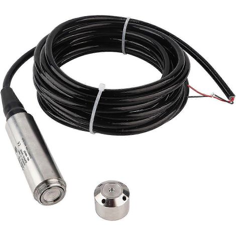 Capteur de niveau d'eau YB2JF, transmetteur avec câble 5m, sonde de profondeur 4m, sortie 4-20mA, alimentation 12-32VDC, pour réservoir ou puits. (1/5)