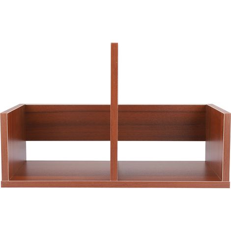Étagère de bureau simple, bibliothèque de bureau en bois, organiseur de bureau, présentoir (1/5)