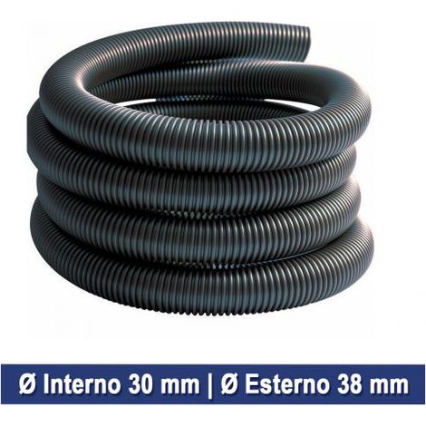 TUBO FLEX FLESSIBILE PER ASPIRAPOLVERE TUBO DI RICAMBIO AL MT 26200V INTERNO 30 ESTERNO 38 (34647)