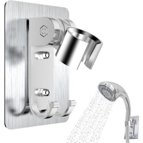 Shower Holder, Adjustable Shower Holder, Hand Shower Holder, No Need Replacement for No Drilling Hand Shower Holder, Wide Angle Adjustable Hand Shower Holder (1/5)