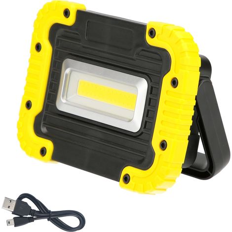 Lampe torche LED rechargeable multifonction 2 000 mAh./10 W./500 Lumens/4 Aimants/Batterie Externe/Support 180º (1/5)