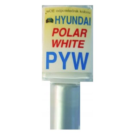 Réparation des rayures de peinture Hyundai PYW blanc polaire, 10 ml, arasystem (1/5)