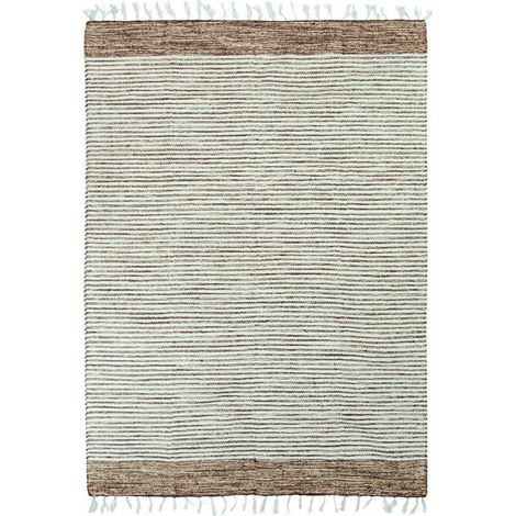 Tapis kilim 100% coton sable-blanc 120x170 – Épaisseur 10mm – Fabrication artisanale – Entretien facile – Thedecofactory (1/4)