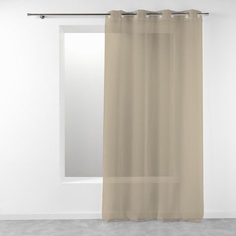 Rideau Voilage Étamine "Telma" 140x280cm Lin (1/4)