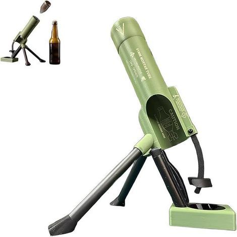 51 mm Mortar Beer Bottle Opener, Mortar Bottle Opener, Beer Bottle Mortar Opener, Pop up Bottle Opener, Funny Mortar Bottle Push Down Opener for 330 ml