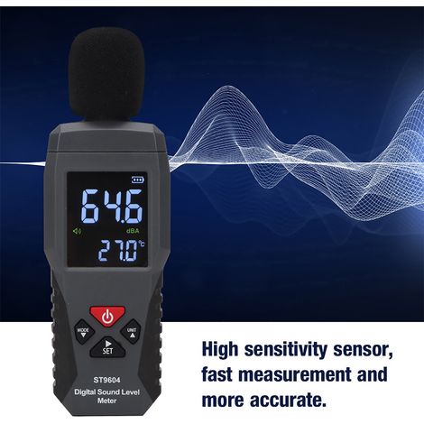 SMART SENSOR Sonomètre Enregistreur 30-130 dB Mesure du Bruit Numérique Niveau Audio (1/5)