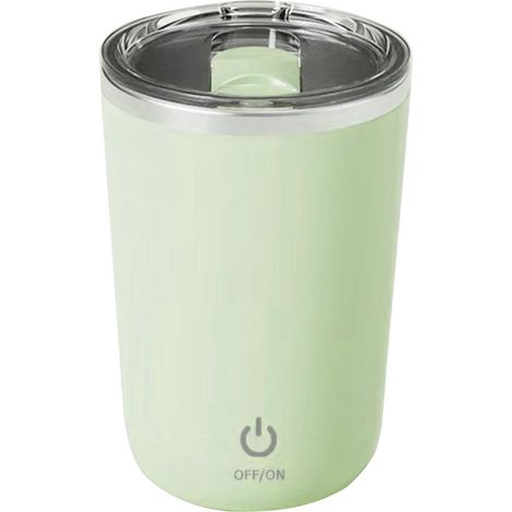 Irovami Tasse à café magnétique automatique de 350 ml, lavable, avec revêtement intérieur en acier inoxydable pour le lait. (1/5)