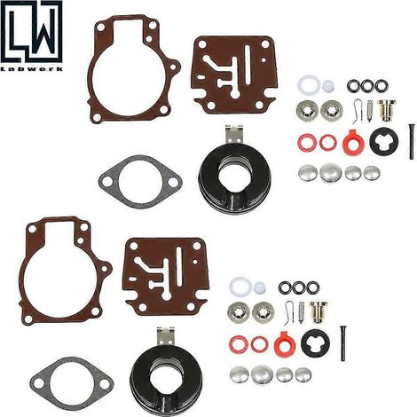Kit de réparation de carburateur (2 pièces) avec flotteur pour moteurs Johnson Evinrude 50, 55 et 60 CV