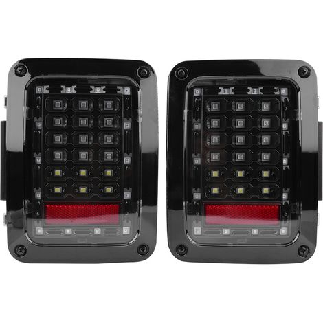 Yctze Une paire de feux arrière à LED automatiques avec frein pour Jeep Wrangler JK 0716 USA Feux arrière LED feux arrière LED lampes LED feux arrière LED lampes avec frein feux arrière
