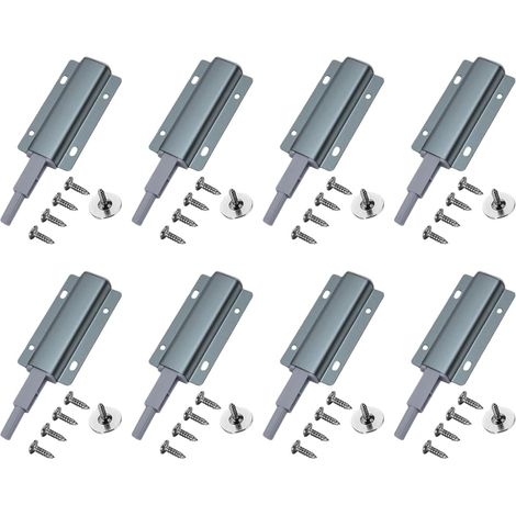 Loquets de placard à ouverture par pression, lot de 8 (1/5)