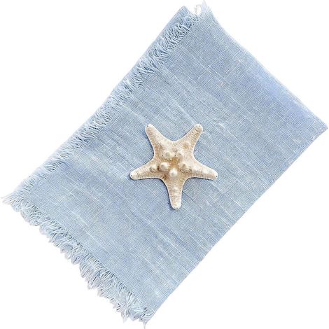 Serviette bohème de 40 cm (16 pouces) - Lin style ferme, lavable en tissu (1/5)