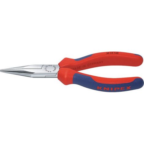 KNIPEX 30 25 160 Pinza per meccanica - a becchi lunghi con manici multicomponente cromata 160 mm