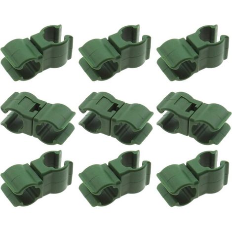 BDD Lot de 50 connecteurs de treillis pour plantes grimpantes en rotin - Pour jardin, verger, cage à tomates (11 mm)