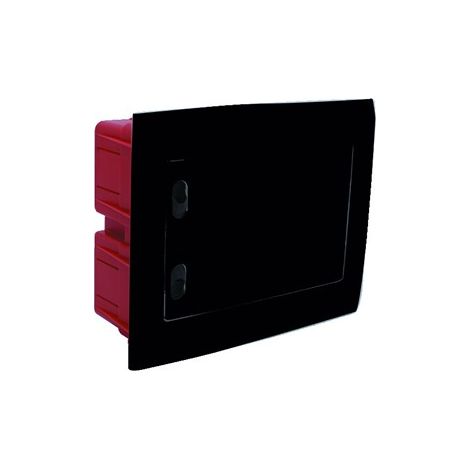ETTROIT Centralino elettrico da incasso 8 moduli IP40 con portello cieco nero - DB112908B