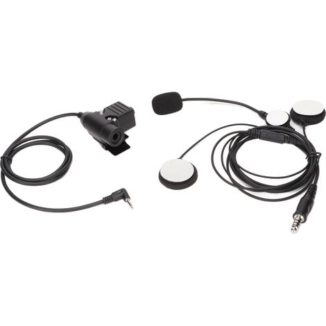 Casque moto 7.1mm bilatéral avec oreillette casque et U94 PTT pour MOTOROLA T5428, 6200C, T80 et autres intercoms 2.5mm (1/5)