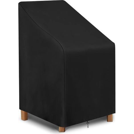 Housse de chaise de jardin empilable – Imperméable en tissu Oxford – Dimensions 64 x 64 x 120 cm – Protection UV et déchirures (1/5)