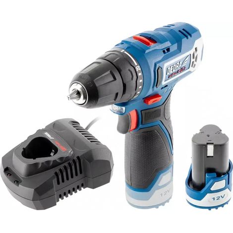 Trapano senza fili Dedra ded7330 12 V 2 Ah