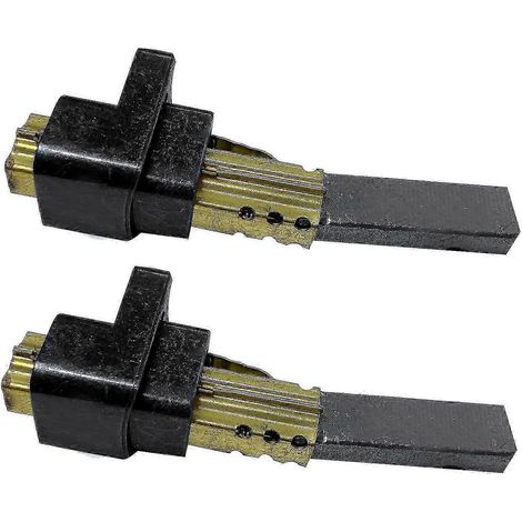Lot de 2 balais de charbon pour moteur d'aspirateur (6,5 x 11 x 32 mm), pièces détachées de haute qualité compatibles avec l'aspirateur LG D14. (1/5)