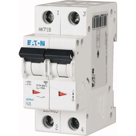 Eaton faz6-c32/2 interruttore magnetotermico 6ka 2p c 32a 239106