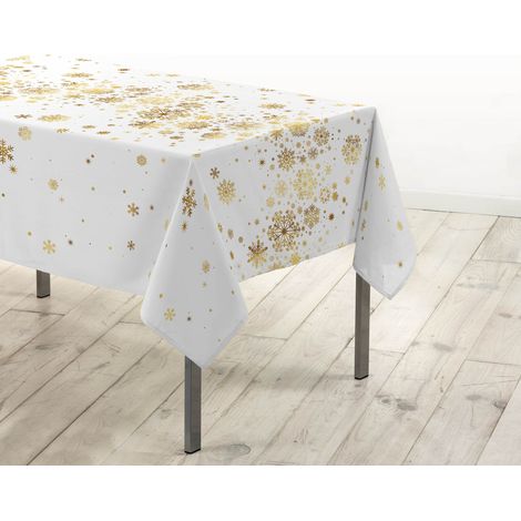 Tischdecke mit goldenen Schneeflocken, CONSTELLATION
