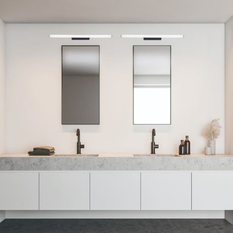 Grande applique led Salle de Bain noir ANTIGA