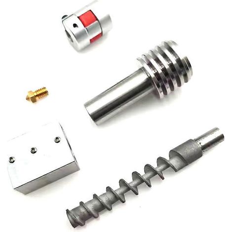 DIY-3D-Drucker-Set mit Kunststoffgranulatzerkleinerer, Extruder und Gewindespindel. Einfache Montage und erhöhte Langlebigkeit. (1/5)