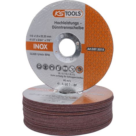KS TOOLS Hochleistungs-Dünntrennscheibe, Ø 115mm, 1mm ( 337.2015 )