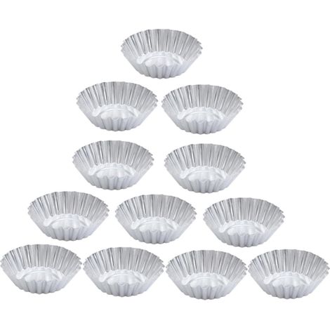100pièces Moule à Tartelettes Aux Œufs Moule à Muffins Et Cupcakes Individuels,Parent,- (1/5)