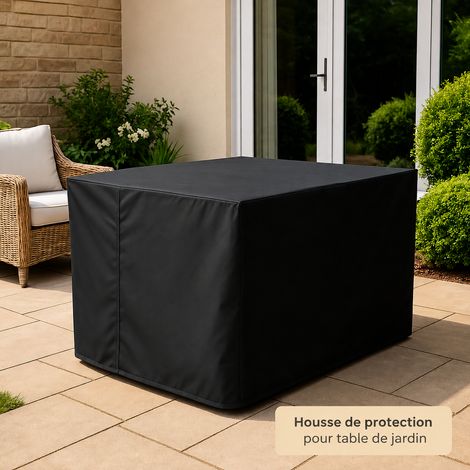Housse de protection pour mobilier de jardin 200 × 160 × 70 cm tissu Oxford extérieur noir intérieur argenté 200 160 70cm 30 × 22 × 6 cm 760 g – Livraison gratuite (1/5)
