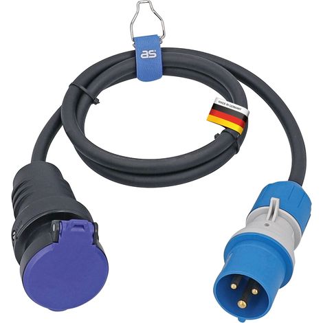 as - Schwabe CEE Adapterleitung Typ J 1,5m H07RN-F