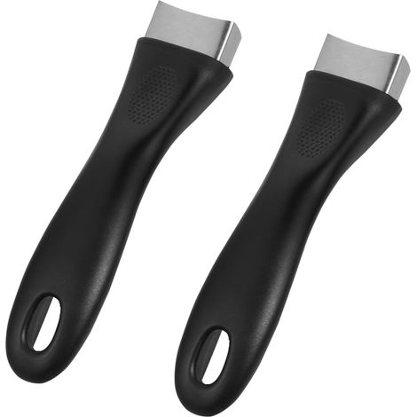2-piece stainless steel handle for saucepan, pot holder, scraper, steamer basket, deep fryer, accessory