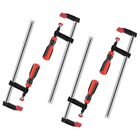 [NEVER USED] pieces F-shaped malleable iron clamps, one-handed metal clamp set, quick-release vice pliers with handle for woodworking, metalworking and DIY, 50 x 300 mm