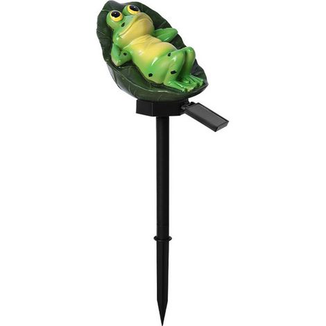 Lampe solaire de jardin en résine, lampe LED étanche pour extérieur (1/5)